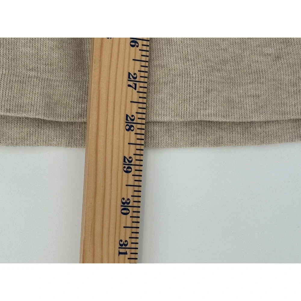Polo Ralph Lauren Quarter Zip‎ Pullover Sweater XL Mens Beige Oatmeal Cotton